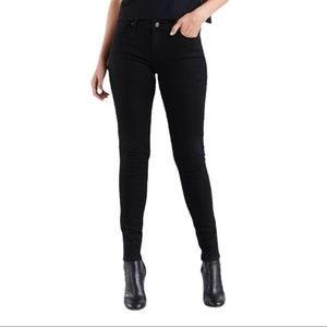 Levi's® Women's 711™ Mid-Rise Skinny Jeans Black Size 28